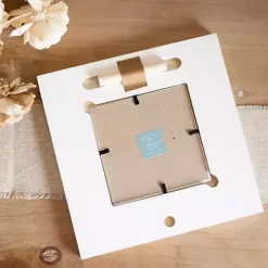 Merry Christmas Cottage Tree Picture Frame, 4x4