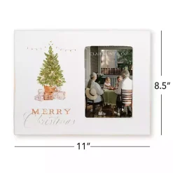 Merry Christmas Cottage Tree Picture Frame, 4x6