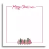 Merry Christmas Pink Trees Dry Erase Board
