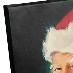 Merry Christmas Santa Portrait Canvas Art Print