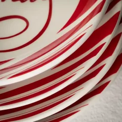 Merry Christmas Script Snack Plates, Set of 2