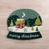Merry Christmas Snowglobe Coir Doormat