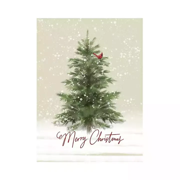 Merry Christmas Woodland Canvas Print, 24x32 in.