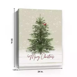 Merry Christmas Woodland Canvas Print, 24x32 in.