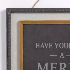 Merry Little Christmas Hanging Wall Plaque