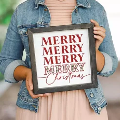 Merry Merry Christmas Wall Plaque