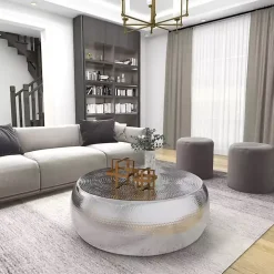 Metallic Gold Cube Sculptures, Set of 2