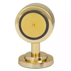 Metallic Gold Steel Beveled Base Tabletop Clock