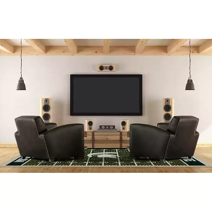Michigan State Home Field Area Rug, 6x8