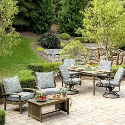 Millennial Leaf Luxe Outdoor Dining Chair Cushion