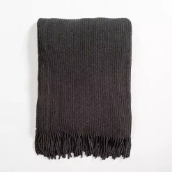 Mist Chenille Ribbed Throw