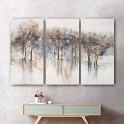 Misty Woods Canvas Art Prints, Set of 3