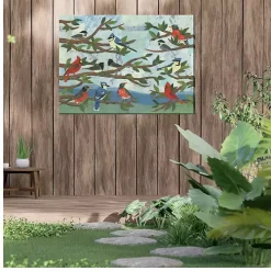 Mixed Company Outside Canvas Art Print