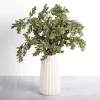 Mixed Greenery Arrangement in White Vase