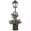 Mixed Pine Black LED Christmas Lantern
