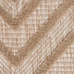 Mocha Diamond Outdoor Area Rug, 6x9