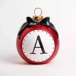 Monogram A Outdoor Christmas Ornament