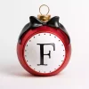 Monogram F Outdoor Christmas Ornament