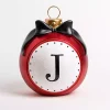 Monogram J Outdoor Christmas Ornament