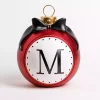 Monogram M Outdoor Christmas Ornament