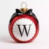 Monogram W Outdoor Christmas Ornament