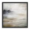 Morning Mist at the Lake Framed Canvas Art Print