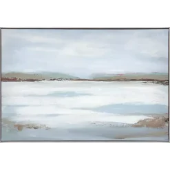 Morning Sea Framed Canvas Art Print