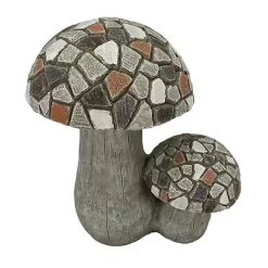 Mosaic Mushrooms Outdoor Statue