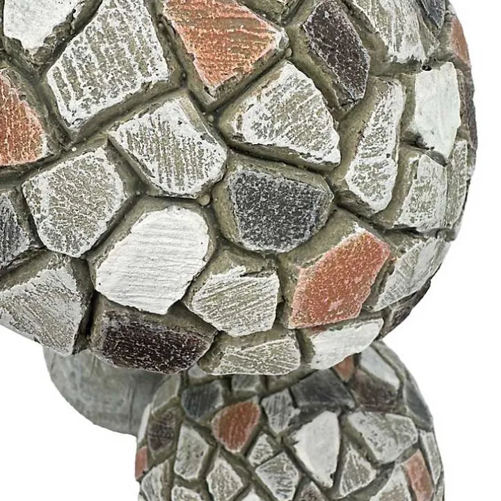 Mosaic Mushrooms Outdoor Statue