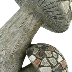 Mosaic Mushrooms Outdoor Statue