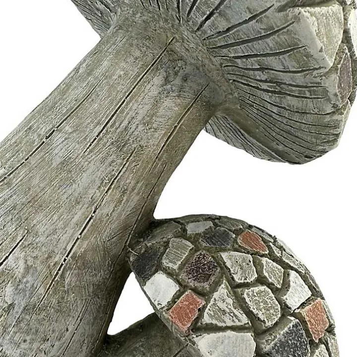 Mosaic Mushrooms Outdoor Statue