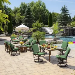 Moss Leala Texture Outdoor Chaise Cushion