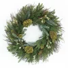 Mossy Green Mixed Pinecone Wreath