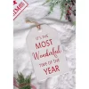 Most Wonderful Time of Year Hangtag Wall Plaque