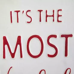 Most Wonderful Time of Year Hangtag Wall Plaque