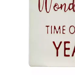 Most Wonderful Time of Year Hangtag Wall Plaque