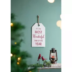 Most Wonderful Time of Year Hangtag Wall Plaque