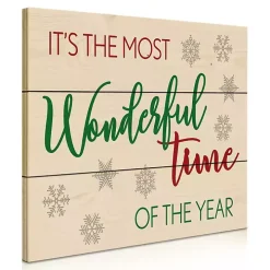 Most Wonderful Time Wood Pallet Wall Plaque