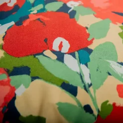 Multicolor Abstract Floral Outdoor Pillow, 22 in.