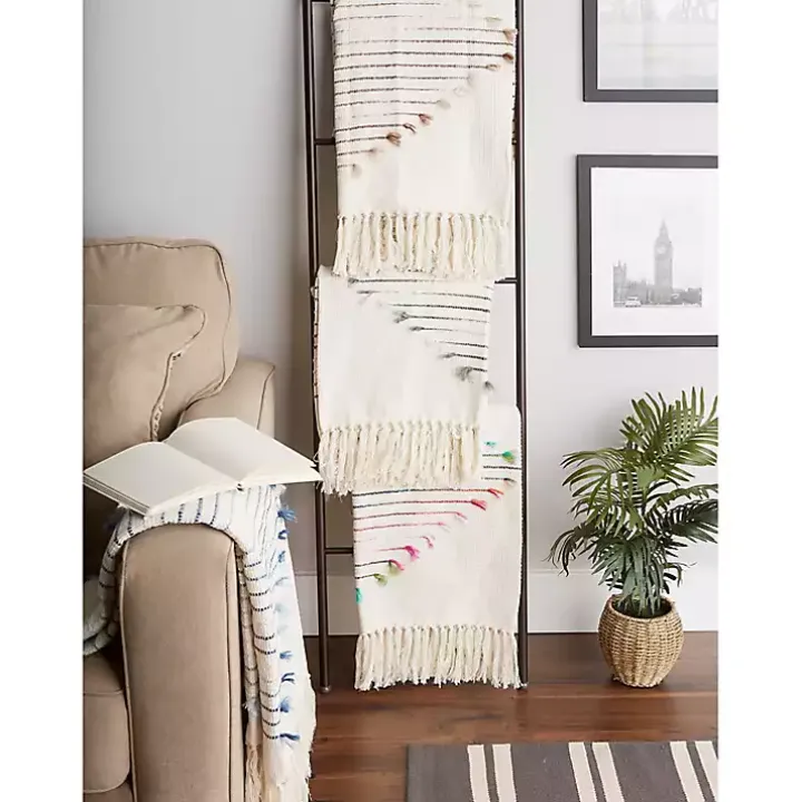 Multicolor Diamond Cut Throw