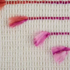 Multicolor Diamond Cut Throw