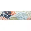 Multicolor Floral Outdoor Bolster Pillow