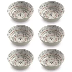 Multicolor Melamine Malena Cereal Bowls, Set of 6