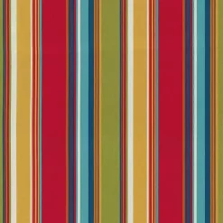 Multicolor Striped Outdoor Bench Cushion