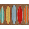 Multicolor Surfboard Outdoor Accent Rug, 30x20