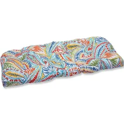 Multicolor Ummi Wicker Loveseat Cushion