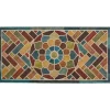 Multicolor Woodblock Garden Doormat