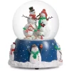 Musical Snowman Family Christmas Dome