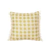 Mustard Boho Floral Indoor/Outdoor Pillow