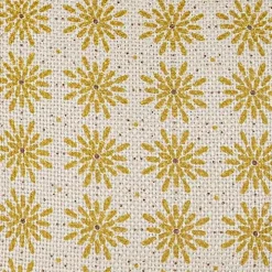 Mustard Boho Floral Indoor/Outdoor Pillow